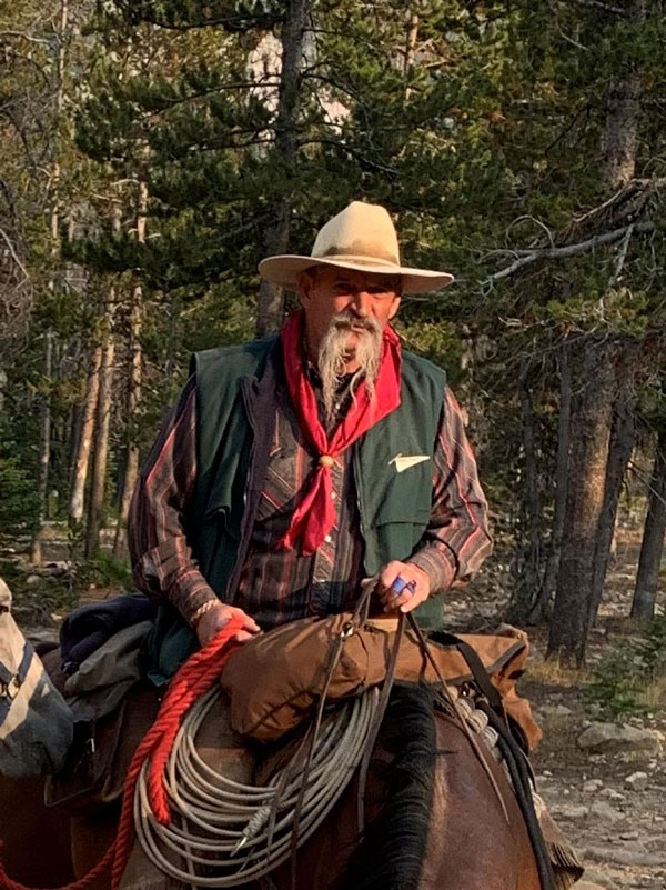 John Ruhs on horseback